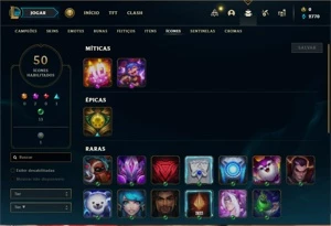 Conta bronze 1 com 60 Champs e 17 Skins - League of Legends LOL