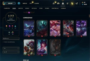Conta Raríssima da, Season 1 com Rammus REI e Kayle Juiza - League of Legends LOL