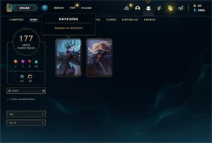 Conta Raríssima da, Season 1 com Rammus REI e Kayle Juiza - League of Legends LOL