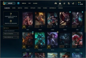 Conta prata 4 barata com 1 skin e 23 champs - League of Legends LOL