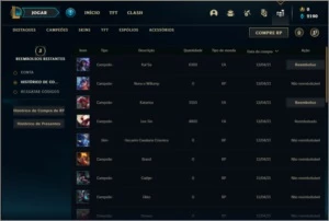 Conta prata 4 barata com 1 skin e 23 champs - League of Legends LOL