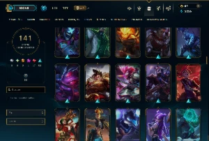 Unranked com 125 Champs e 141 Skins ( ADC / SUP / MID ) - League of Legends LOL