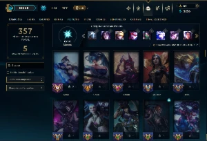 Unranked com 125 Champs e 141 Skins ( ADC / SUP / MID ) - League of Legends LOL