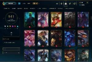 Unranked com 125 Champs e 141 Skins ( ADC / SUP / MID ) - League of Legends LOL
