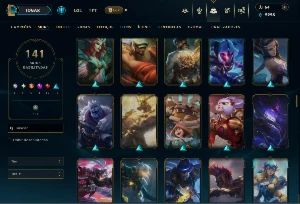 Unranked com 125 Champs e 141 Skins ( ADC / SUP / MID ) - League of Legends LOL
