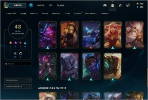 CONTA PLATINA 3 e 705 RP + 48 SKINS - League of Legends LOL