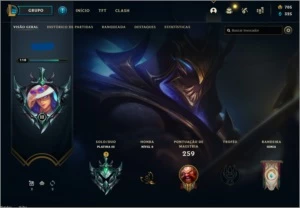 CONTA PLATINA 3 e 705 RP + 48 SKINS - League of Legends LOL