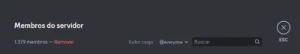 Servidor de Discord +1.300 membros - Redes Sociais