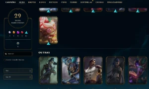 1817 Rp - 14,5K Ea - 29 Skins - Unranked - Riot Kayle - League of Legends LOL