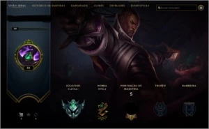 CONTA PLATINA 1 SMURF, WIN RATE ALTO, E-MAIL NÃO VERIFICADO - League of Legends LOL