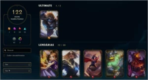 CONTA DE LOL PLAT 4 // 122 SKINS // 128 CHAMPS - League of Legends