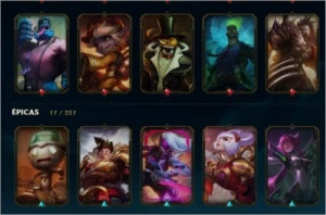 CONTA DE LOL PLAT 4 // 122 SKINS // 128 CHAMPS - League of Legends
