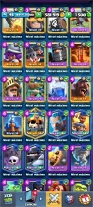 Conta com 40 cartas full - Clash Royale