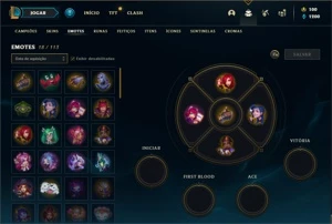 Conta diamante 2 com 25 Champs e 9 Skins + 1 Fragmento - League of Legends LOL