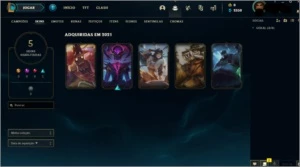 conta smurf platina 1 (caiu por inatividade) - League of Legends LOL