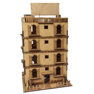 Kit 3 casinha mais 01 coreto em mdf, maquete, diorama - Artesanato e Personalizados