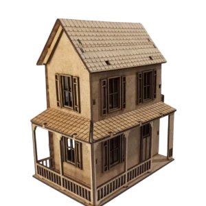 Kit 3 casinha mais 01 coreto em mdf, maquete, diorama - Artesanato e Personalizados