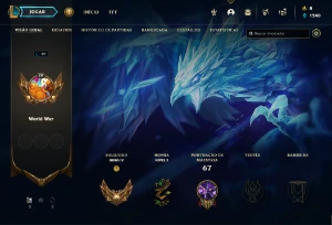 Conta Gold Mmr (Platina) - (Antiban) Nick World War - League of Legends LOL