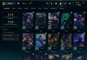 CONTA LOL - LVL 430 - 142 Champions - 65 Skins - FULL ACESSO - League of Legends