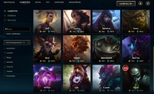 Unranked com TODOS os Champse e 194 Skins + 1800 RP - League of Legends LOL