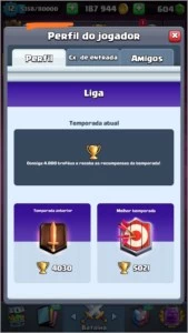 Conta clash royale nível 12