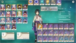 Genshin Impact AR45 ZHONLI XIAO MONA +50 RESINAS ARMA 5*