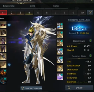 Conta super forte lost ark com 380k de gold-bem buildados