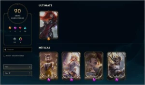 Conta Ouro S11- Platina S10 - Level 229 +Skins /RP/Emblemas - League of Legends LOL
