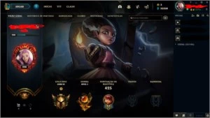 Conta lvl 298 todos os champs 845 skins! - League of Legends LOL