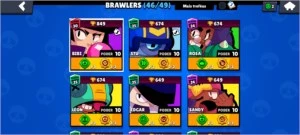 Conta Brawl Stars 45/49 todos Full diversas skins