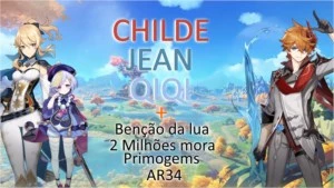 Genshin Impact pack 6 contas