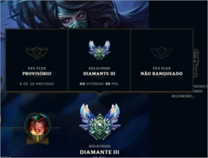 CONTA D3 70% WIN RATE BARATO! - League of Legends LOL
