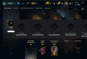 Unranked com 40 CHamps e 3 Skins - League of Legends LOL