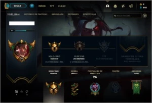 Conta ouro 4 BARATA com 26 champs e 0 skins - League of Legends LOL