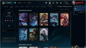 Conta mestre, mmr bom, várias skins - League of Legends LOL