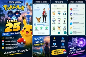 Conta Pokémon GO Level 25 | Pronta para Jogar