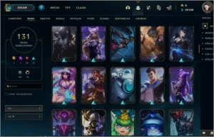 Conta platina todos champs 131 skins - League of Legends LOL
