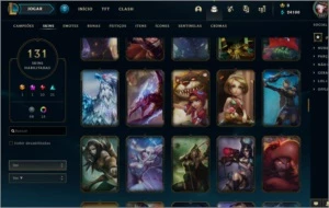 Conta platina todos champs 131 skins - League of Legends LOL