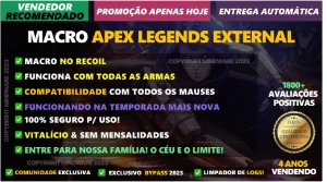 Macro Apex Legends External ✅ 100% Indetectável e Exclusivo