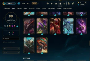 Ouro 2 com 100 Champs e 99 Skins ( MAIN ADC ) - League of Legends LOL