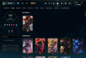 Ouro 2 com 100 Champs e 99 Skins ( MAIN ADC ) - League of Legends LOL