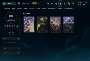 Ouro 2 com 100 Champs e 99 Skins ( MAIN ADC ) - League of Legends LOL