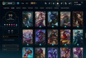 Ouro 2 com 100 Champs e 99 Skins ( MAIN ADC ) - League of Legends LOL