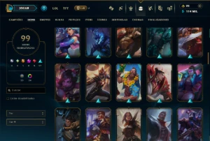 Ouro 2 com 100 Champs e 99 Skins ( MAIN ADC ) - League of Legends LOL