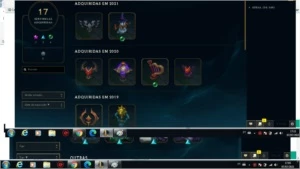 Conta LoL todos os campeões 91 skins Platina 3 - League of Legends