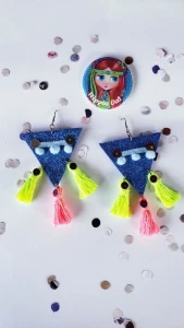 Brinco Tribal Carnaval - Artesanato e Personalizados
