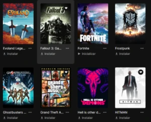 v Conta Epic Games com 79 jogos (GTA 5 , Watch Dogs 2, etc)