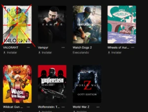v Conta Epic Games com 79 jogos (GTA 5 , Watch Dogs 2, etc)