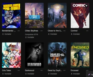 v Conta Epic Games com 79 jogos (GTA 5 , Watch Dogs 2, etc)