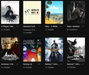 v Conta Epic Games com 79 jogos (GTA 5 , Watch Dogs 2, etc)